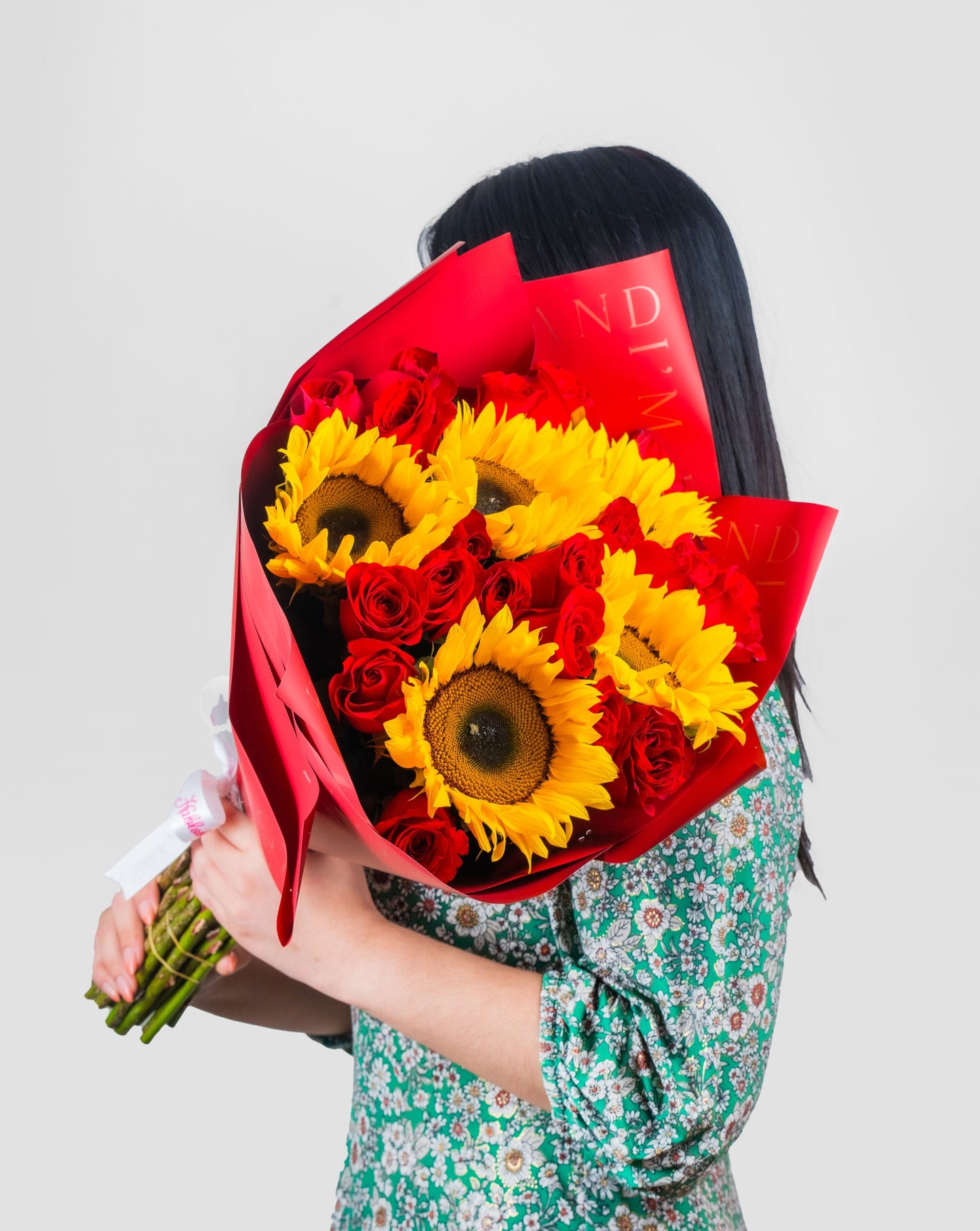 Girasoles y rosas Grande